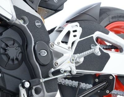 kit 5pz.adesivi anti - scivolo paratacco APRILIA V 4 Tuono '11 - / RSV4 '09 - nero (forcellone e telaio) - ENDURRAD