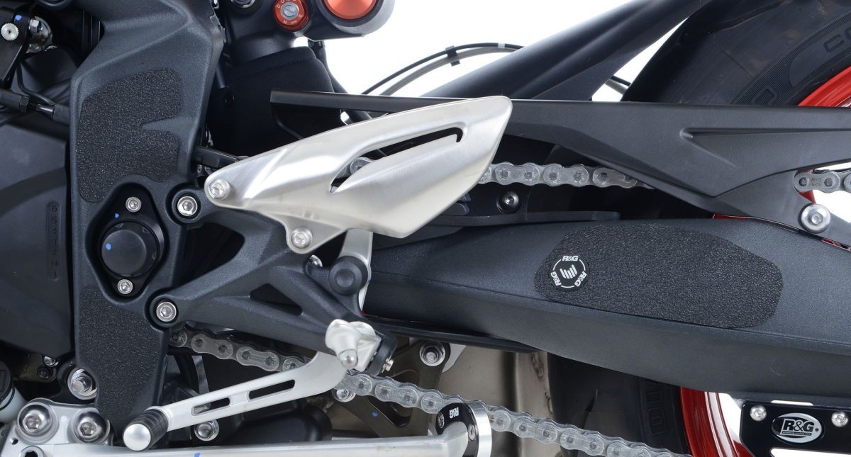 Kit 6PZ Adesivi Anti Scivolo Paratacco Triumph Street Triple Rx 15 Nero 12250 Rg EZBG803BL - ENDURRAD