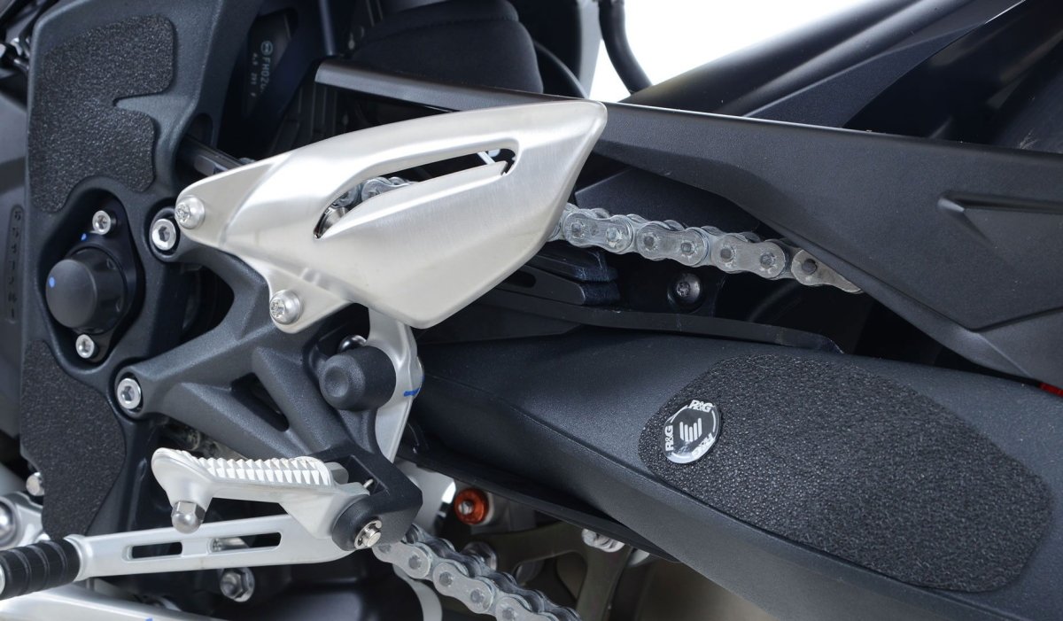 kit 6pz.adesivi anti - scivolo paratacco Triumph Street Triple RX '15 - nero - ENDURRAD