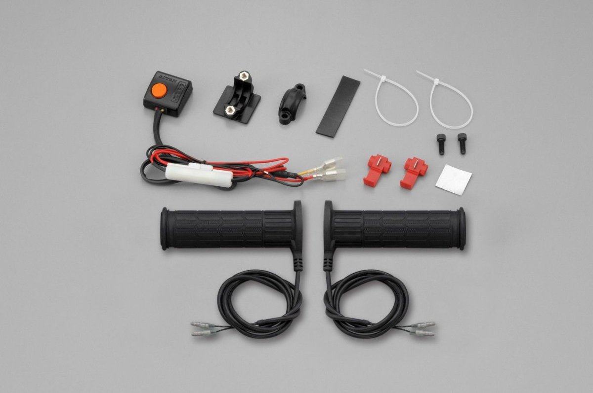 Kit manopole riscaldate moto/custom manubri 25,4mm - terminale chiuso/controllo elettrico - ENDURRAD