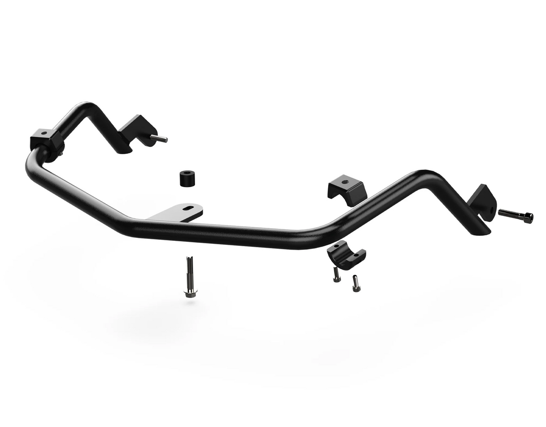 Upper engine guard with auxiliary light mounts for Kawasaki KLR 650 from 2022