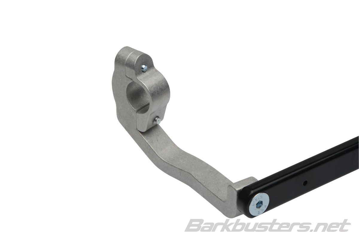 Kit montaggio paramani colore nero - due punti di fissaggio: APRILIA SHIVER ('13) / KTM 200 DUKE ('13 - ) - ENDURRAD