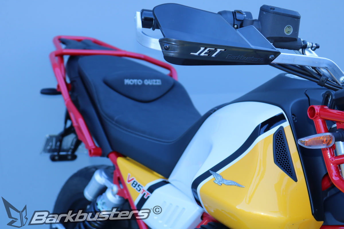 Kit Barkbusters BHG-088 montato su Moto Guzzi V85TT, dettaglio, foto del produttore