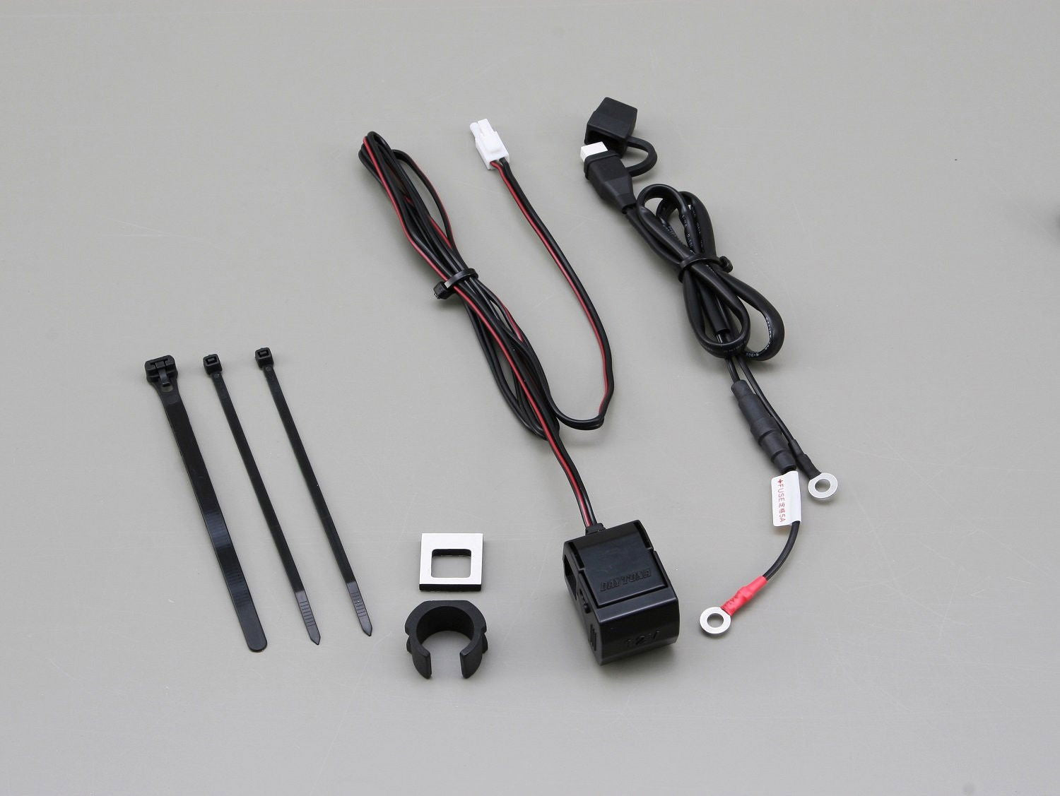Kit presa 12V accendisigari a manubrio, 1 porta