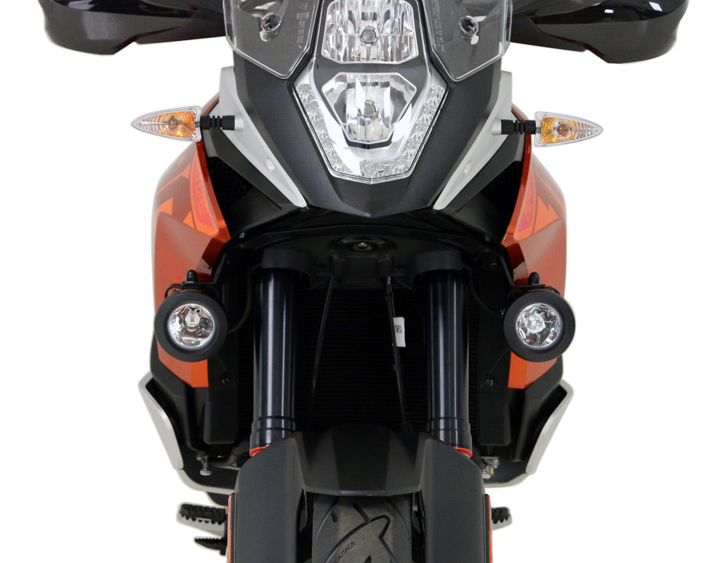 Supporto faretti DENALI montato sulla KTM 1190 Adventure
