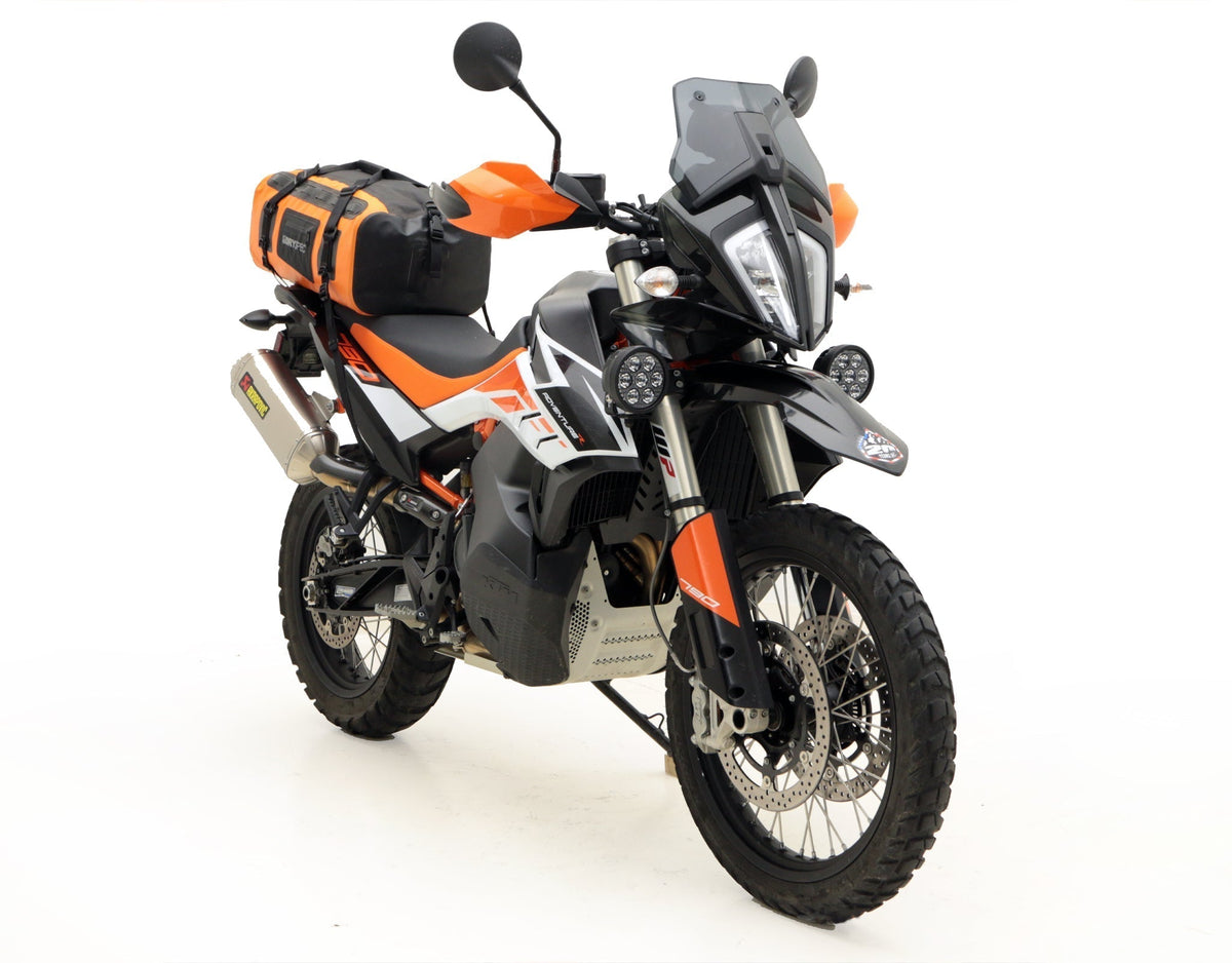 Supporto faretti DENALI montato sulla KTM 790 Adventure R
