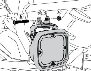 Dettaglio dell'adattatore supporto faretti DENALI