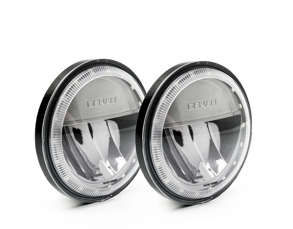 Fari supplementari LED 114 mm coppia con anello luminoso M4