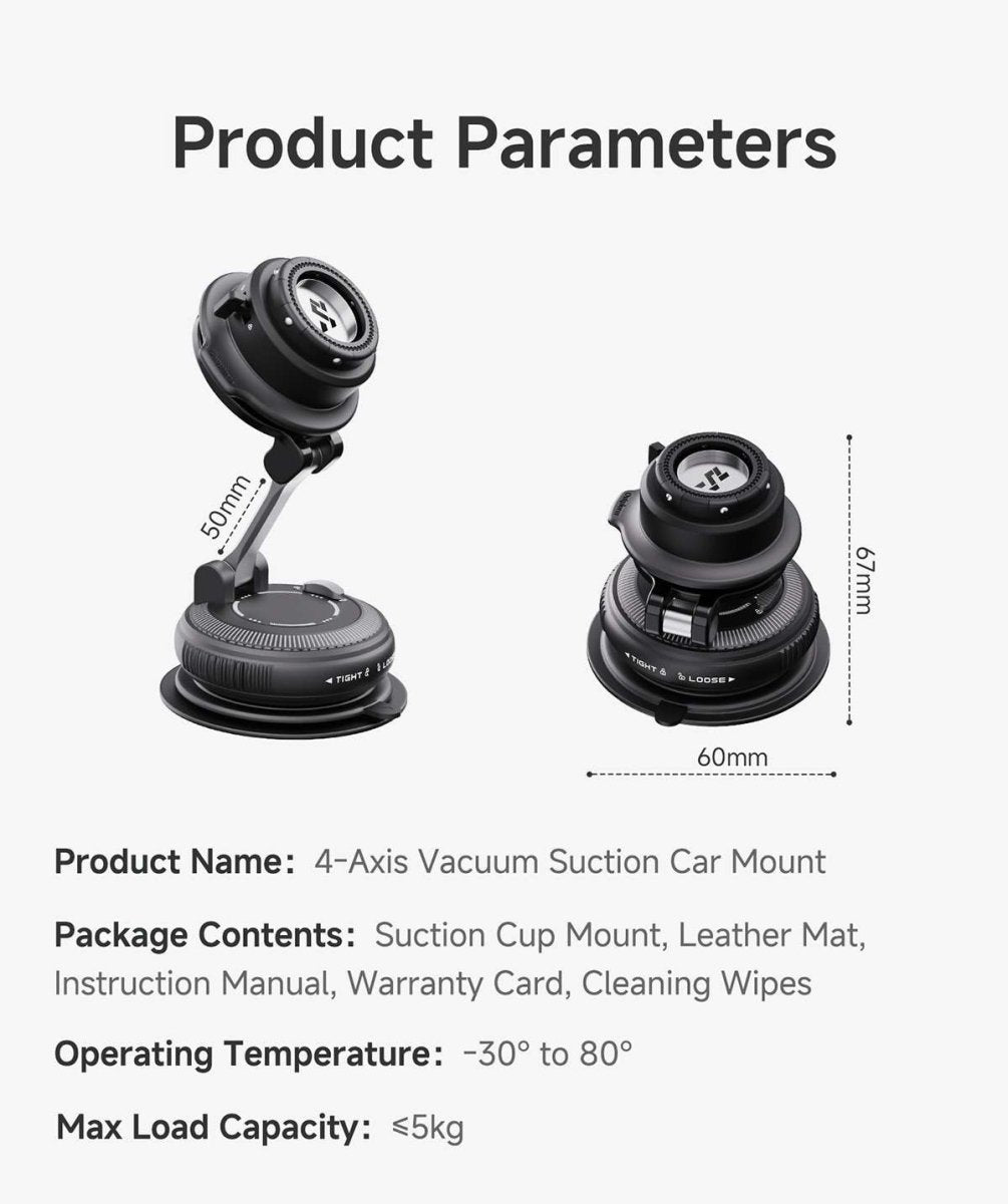 Outplorer QC02 – Supporto per auto 4 - Axis a ventosa sottovuoto - ENDURRAD