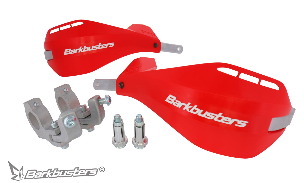 Paramano completo Barkbusters EGO-202 rosso per manubrio conico