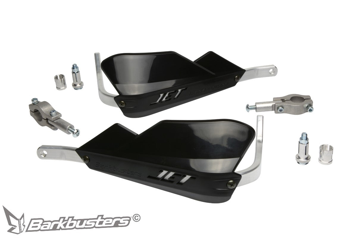 Paramano completo Barkbusters JET-001 nero, struttura in alluminio e plastiche JET