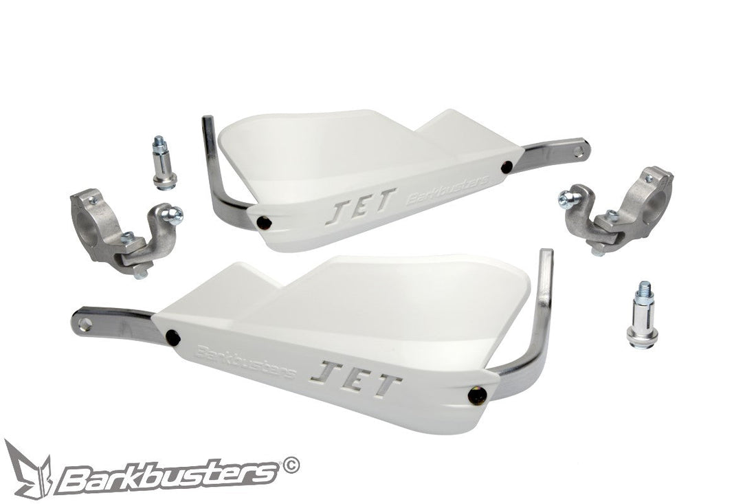 Paramano completo Barkbusters JET-002 bianco per manubrio conico