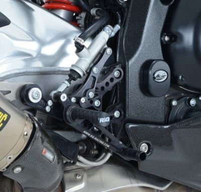 Pedane Arretrate Moto Bmw S1000RR 10 14 S10000R 14 16 5943 Rg RSET01BK - ENDURRAD