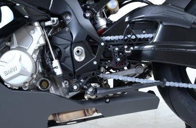 Pedane Poggiapiedi Moto Bmw S1000RR Versione Racing E Stradale 12887 Rg RSET26BK - ENDURRAD