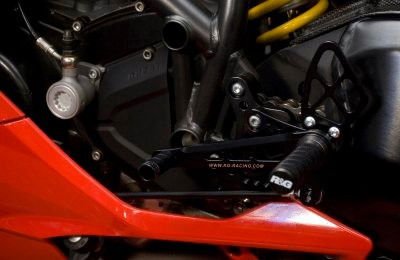 Pedane Poggiapiedi Per Moto Ducati 848 1098S R 1198 Solo Versione Stradale 5953 Rg RSET11BK - ENDURRAD