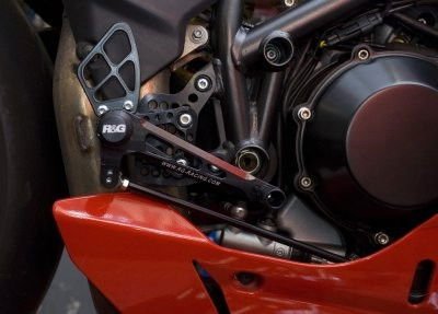 Pedane Poggiapiedi Per Moto Ducati 848 1098S R 1198 Solo Versione Stradale 5953 Rg RSET11BK - ENDURRAD