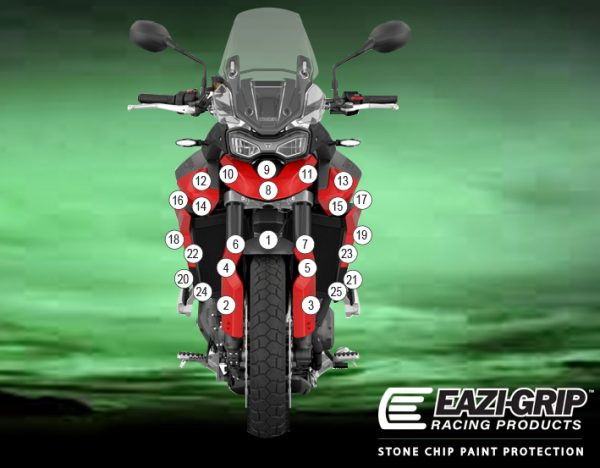Pellicola protettiva carrozzeria Triumph Tiger 850 Sport 2021-2026