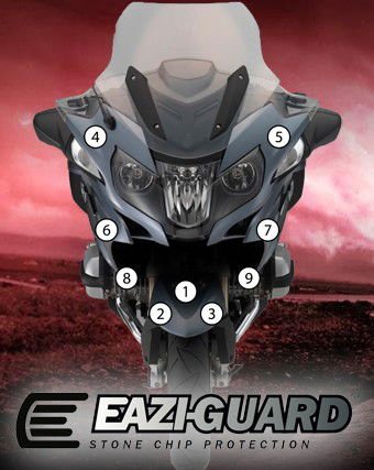 Pellicola adesiva per moto BMW R 1200 RT 2014 - 2018 - ENDURRAD