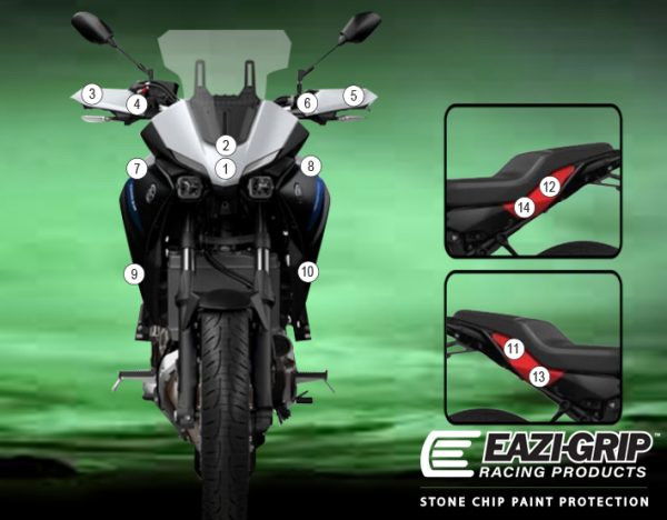 Pellicola protettiva carrozzeria Yamaha Tracer 7 2021-2024