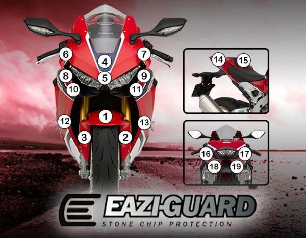 Pellicola protettiva carrozzeria Honda Africa Twin CRF1000L 2016-2019