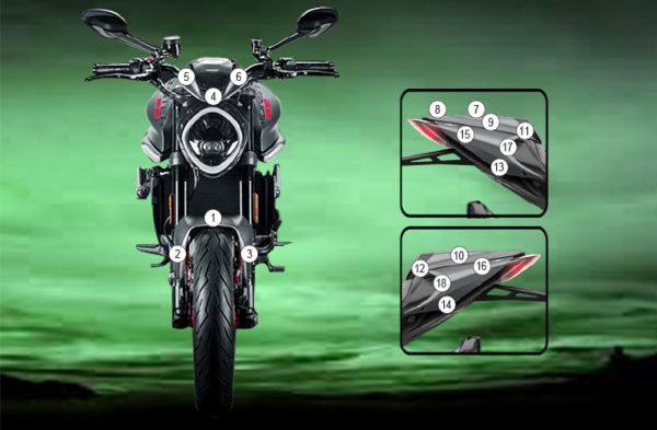 Pellicola protettiva carrozzeria Ducati Monster 937 2021-2025