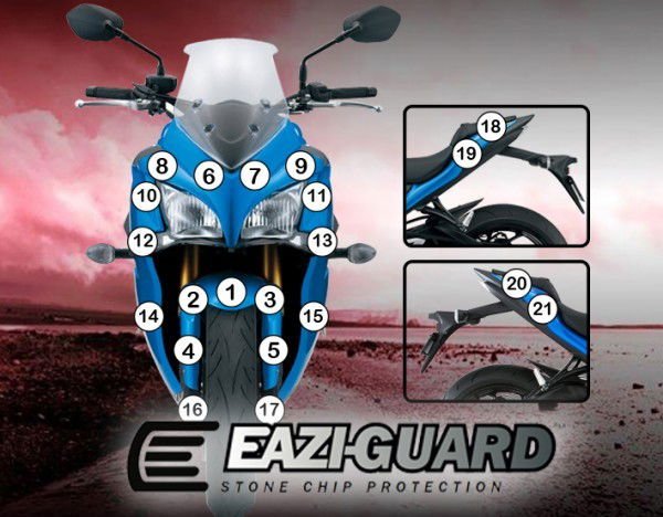 Pellicola moto yamaha yzf - r1 2015 - 2019 - ENDURRAD