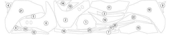 Bodywork protective film Aprilia Tuareg 660 2025-2026
