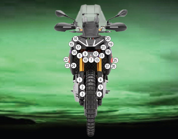 Pellicola protettiva carrozzeria Aprilia Tuareg 660 Rally 2025-2026