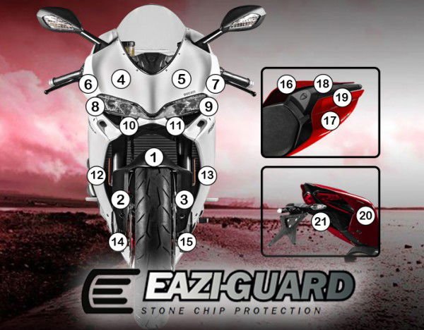Pellicola protettiva ducati 1299 panigale 2015 - 2017 - ENDURRAD
