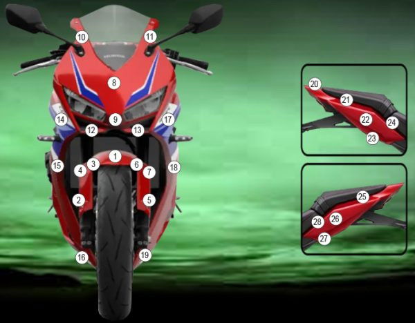 Pellicola protettiva moto HONDA CBR650R