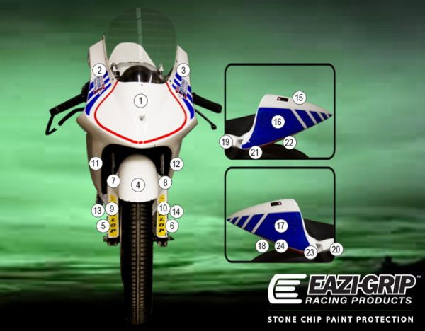 Pellicola protettiva carrozzeria Honda NSF250R 2012-2026