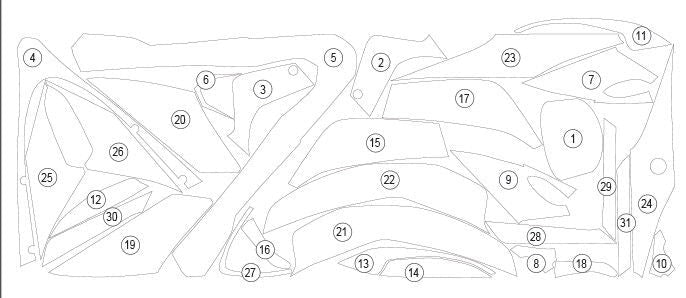 Pellicola protettiva carrozzeria Aprilia RSV4 2021-2024 – foto 2
