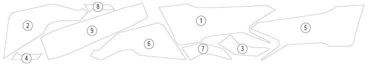 Pellicola protettiva serbatoio moto per Honda NC750X 2025-