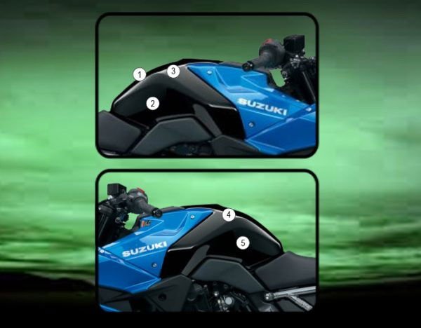 Pellicola protettiva serbatoio moto per Suzuki GSX - 8R/GSX - 8S - ENDURRAD