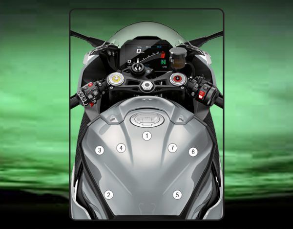 Pellicola protettiva serbatoio per BMW S1000RR 2019-2022