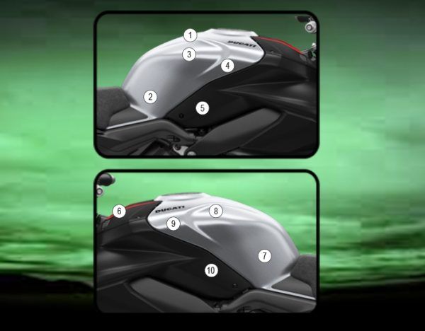 Pellicola protettiva serbatoio per DUCATI STREETFIGHTER V4 SP