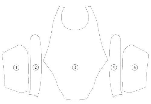 Pellicola protettiva serbatoio Kawasaki Versys 650 2022-2026 – foto 2