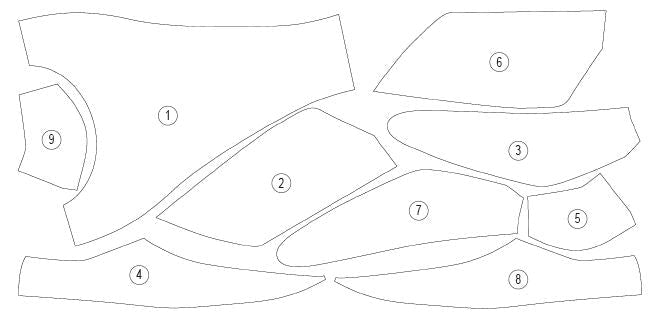 Pellicola protettiva serbatoio per Kawasaki ZX - 4RR 2023 - ENDURRAD