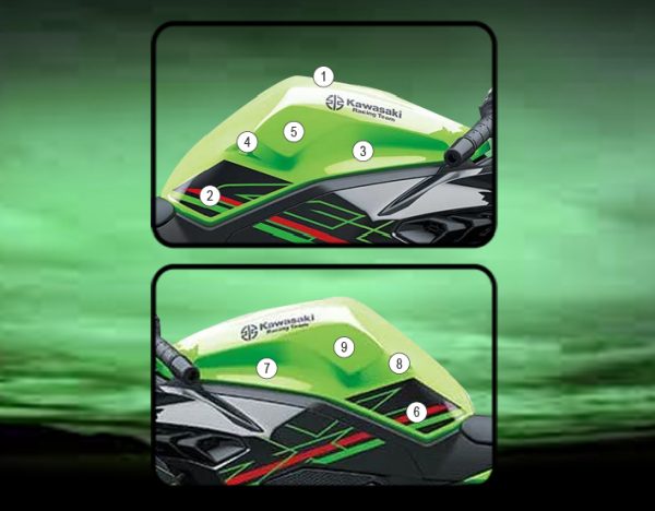 Pellicola protettiva serbatoio per Kawasaki ZX-4RR 2023-