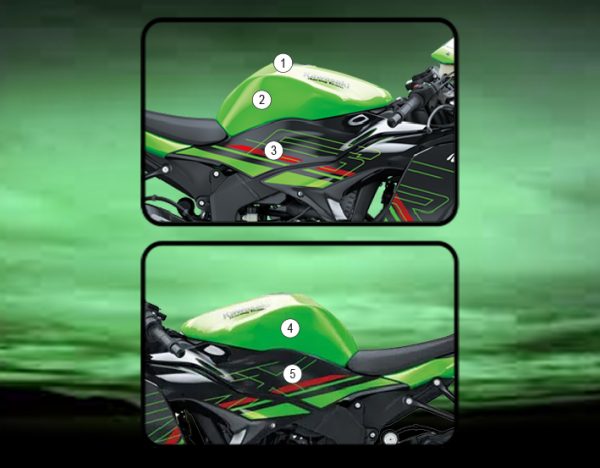 Pellicola protettiva serbatoio per Kawasaki ZX-6R 2023-2025