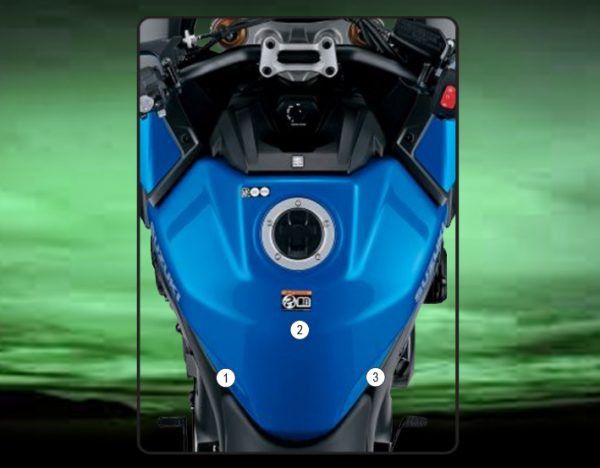 Pellicola protettiva serbatoio per Suzuki GSX-S1000 GT 2022