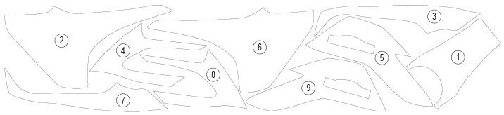 Pellicola protettiva serbatoio per TIGER 850 Sport 2020 - ENDURRAD