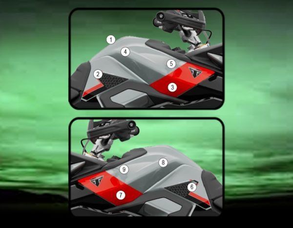 Pellicola protettiva serbatoio per TIGER 900 2024