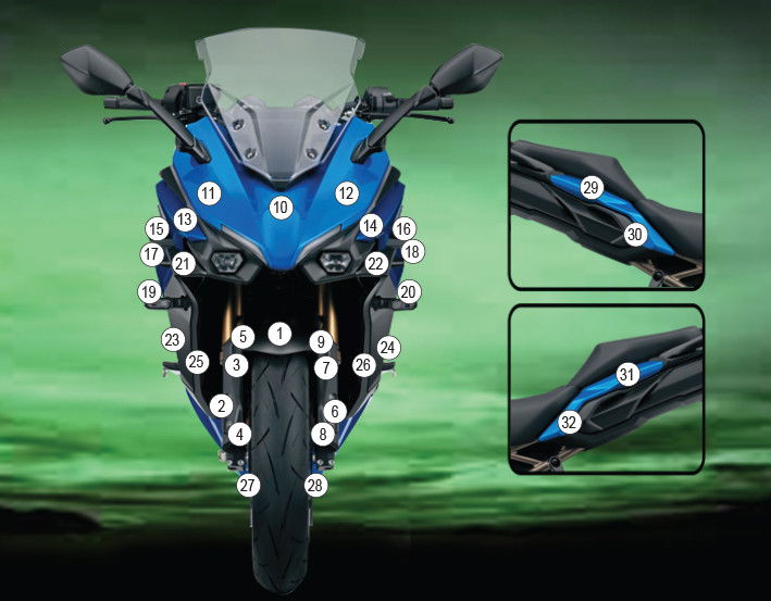 Pellicola protettiva SUZUKI GSX-S 1000 GT 2022-