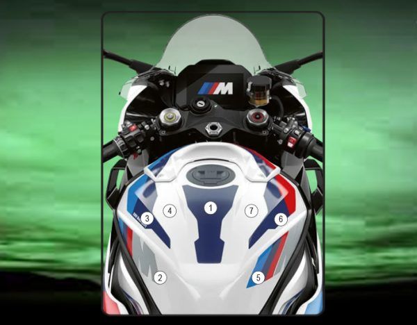 Pellicola protettiva vernice serbatoio BMW M 1000 RR 2021 - 2022 - ENDURRAD