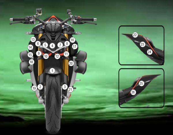 Pellicola protettiva DUCATI STREETFIGHTER V4 SP