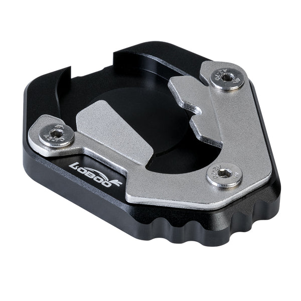 Kickstand plate for CFMOTO 450MT from 2024 | CNC aluminum and 304 stainless steel, 108 g
