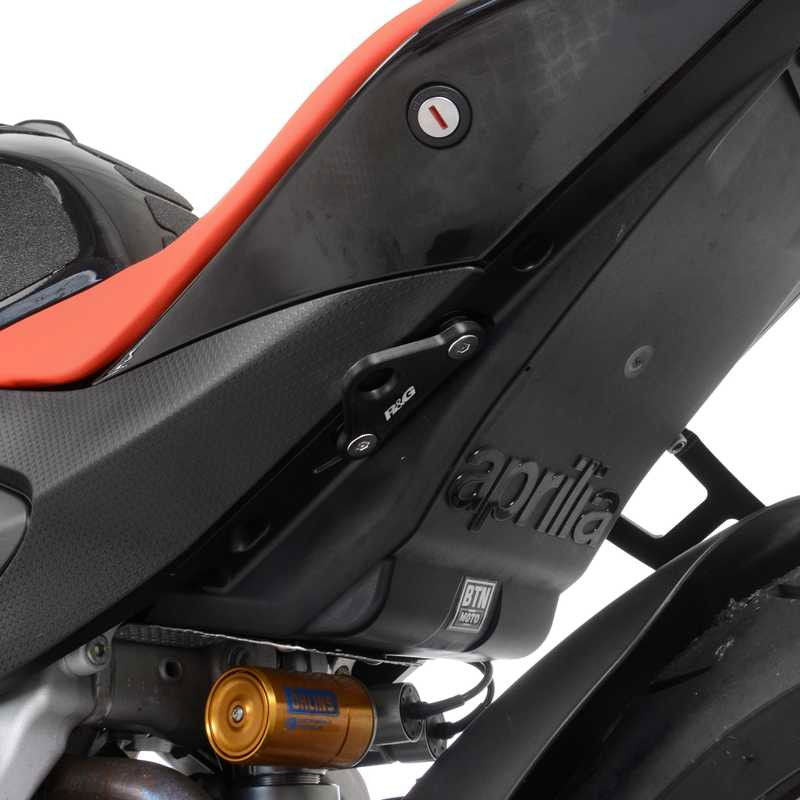 Piastra per aggancio cinghie - coppia Aprilia RSV4 1100 (Factory) '21- / Tuono 1100 (Factory) '21- (compatibile con EH0091BK)