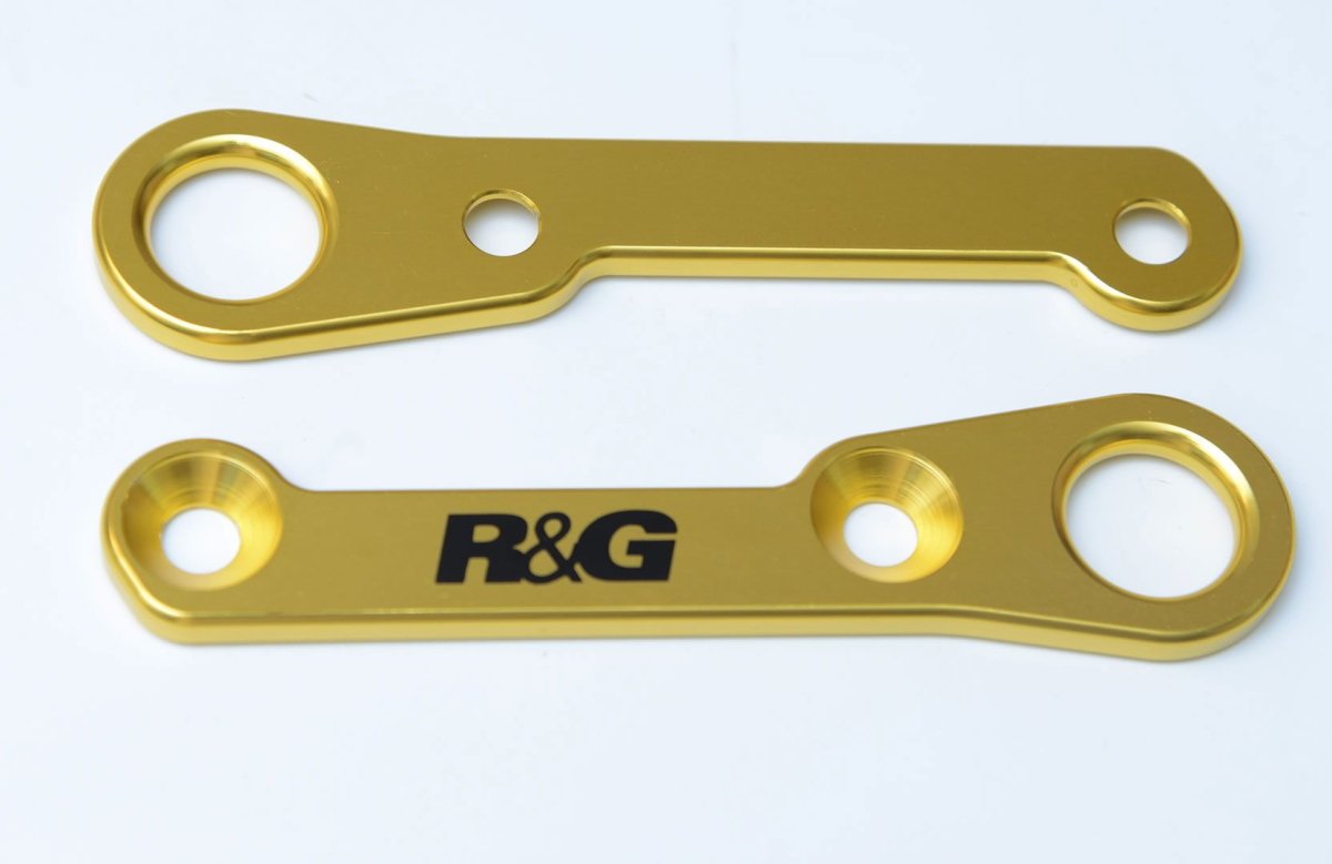 Piastra per aggancio cinghie - coppia, Yamaha YZF - R25 / R3 - R&G - ENDURRAD