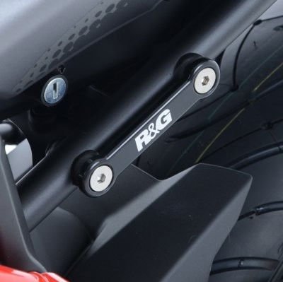 Placchette copri fori poggiapiedi posteriori (paio) c/supporto serbatoio, Yamaha MT - 07 - ENDURRAD